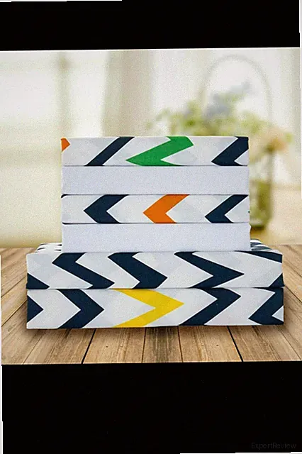Bed Sheets Chevron Pattern 1500 Thread Count (6-Piece Set) Queen Size
