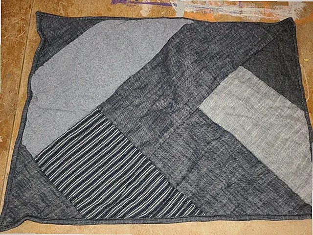 Pottery Barn Teen "Blue Chevron" Quilted Standard Sham