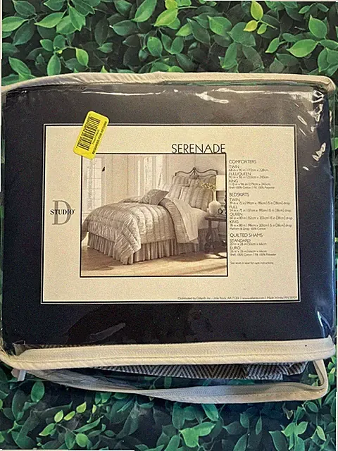 QUEEN BED SKIRT SERENADE CHEVRON GEOMETRIC CLASSIC GRAND NEW TRADITIONAL