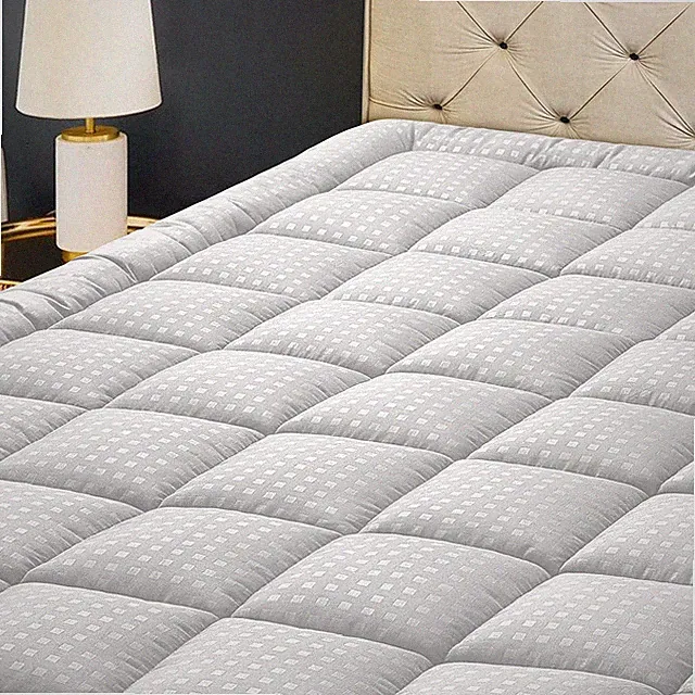 Queen Mattress Pad Quilted Fitted Mattress Protector Cooling Pillow Top Mattress
