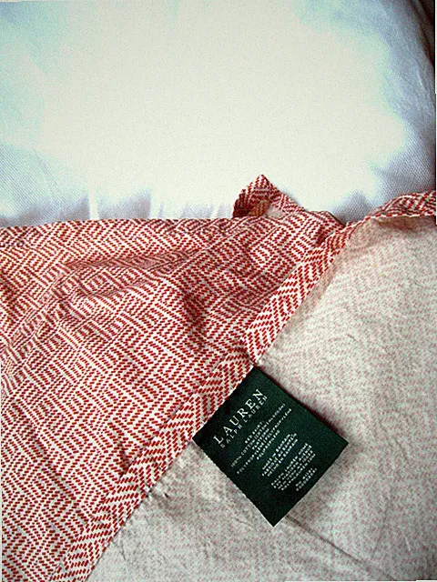 Ralph Lauren Fitted Platform Paprika King Size Bed Skirt 15" Drop~REDUCED