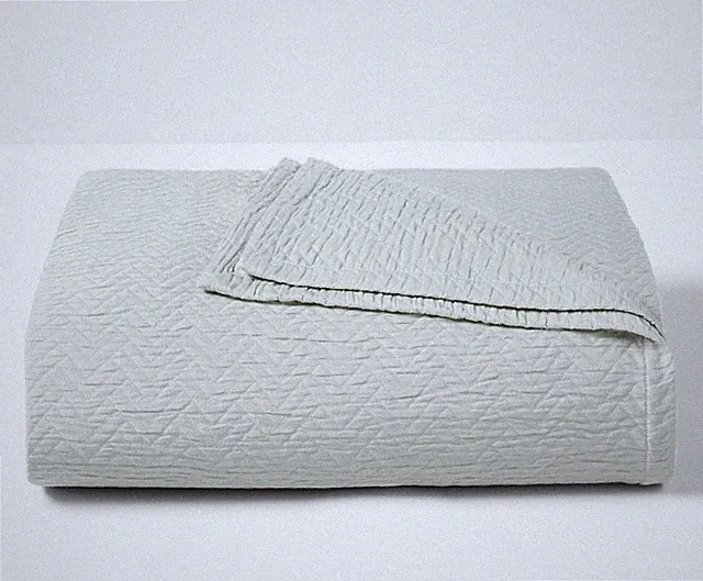Ralph Lauren Kaia Matelassé Coverlet Bedspread Blanket Chevron King Sage $385