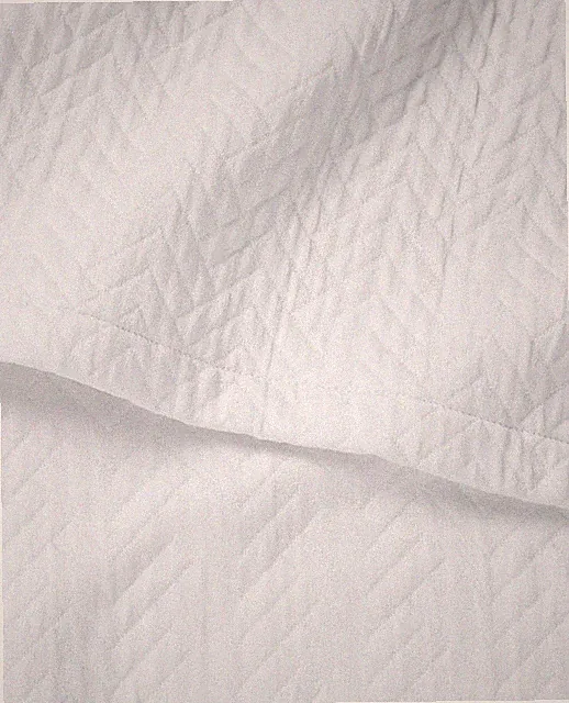 Ralph Lauren Kaia Matelassé Coverlet Bedspread Chevron Queen White $300