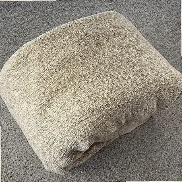 Restoration Hardware RH Textured Chevron Duvet Cover King Linen/Cotton Natural