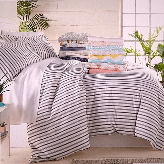 Ultra Soft Patterned 3 Piece Duvet Cover Set - 15 Designs - Kaycie Gray Fashion