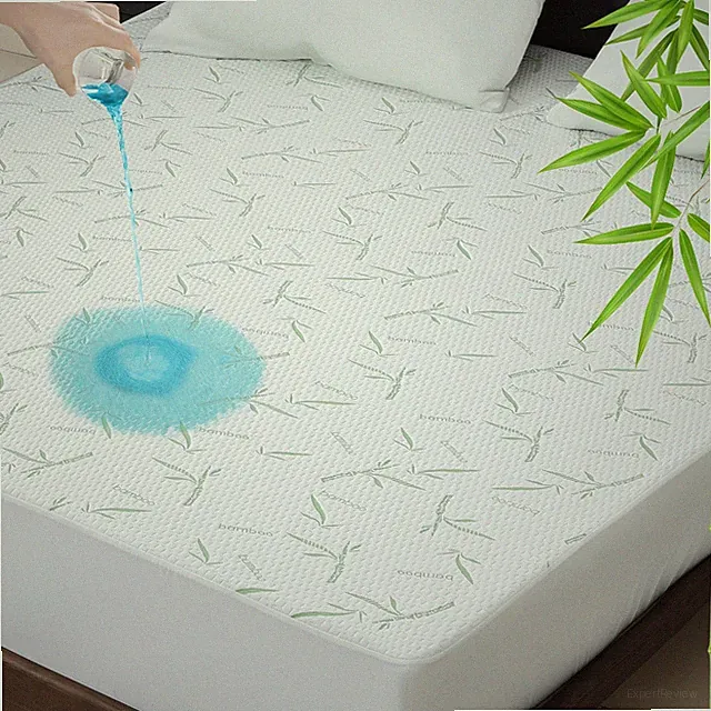 Waterproof Mattress Protector Fitted Deep Pocket Bamboo Pad Bed Cover Up To 16"